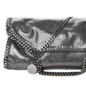 Stella McCartney Embossed Skin Grey Falabella Bag - Medium